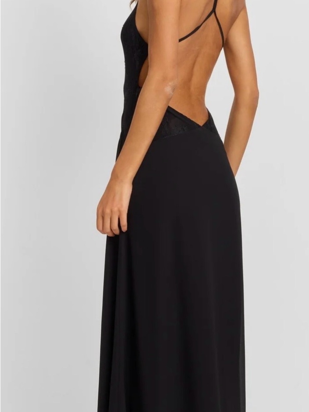 Sleek Black Belladonna Maxi Dress